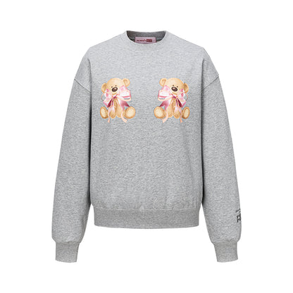 13DE MARZO RONRON Double Ribbon Bear Sweater - 13DE MARZO