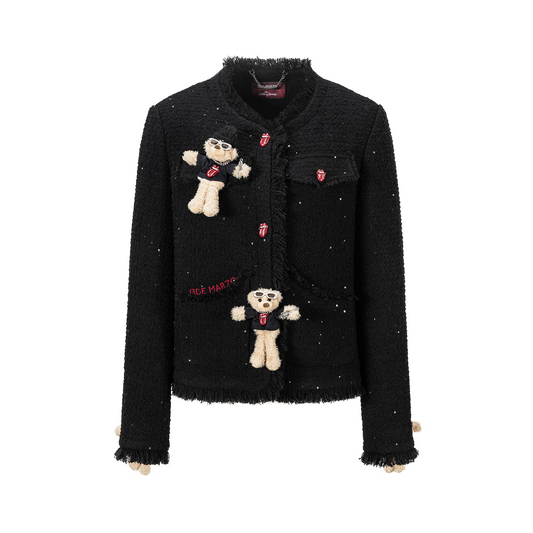 13DE MARZO Rolling Stones Tweed Coat