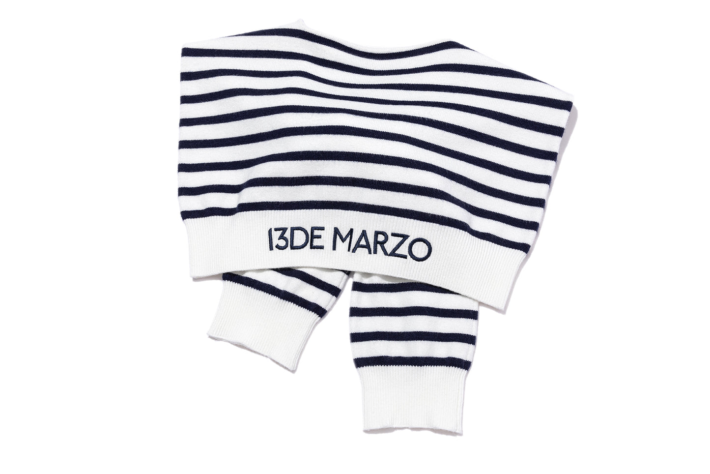 13DE MARZO Golf Shirt Two-Piece Set Navy Blue - 13DE MARZO