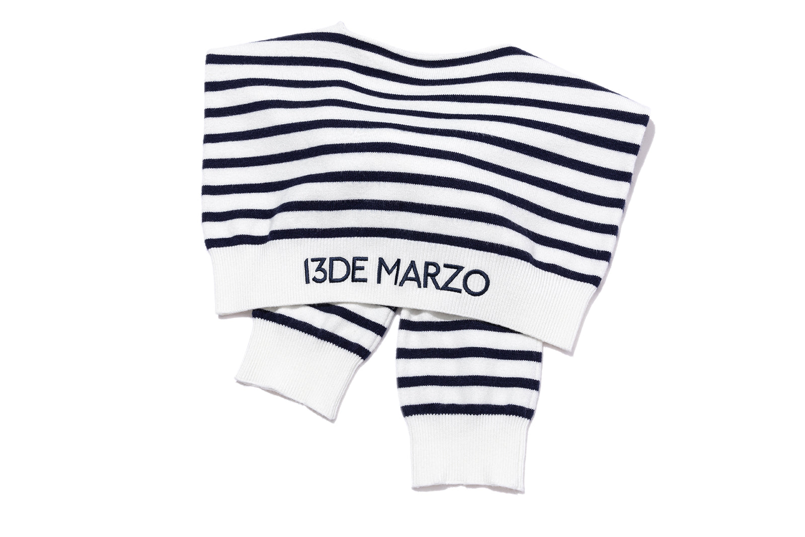 13DE MARZO Golf Shirt Two-Piece Set Navy Blue - 13DE MARZO