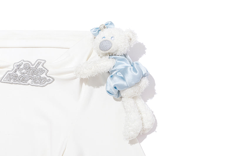 13DE MARZO Off-Shoulder Tiered Dress White