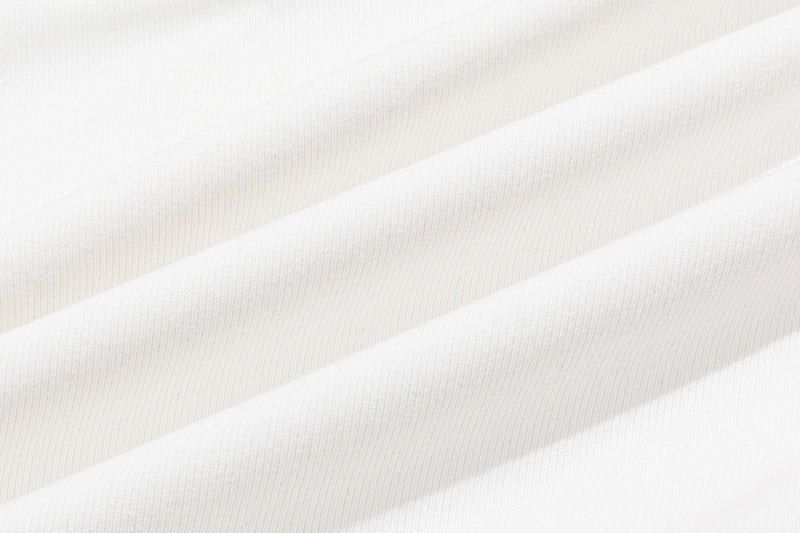 13DE MARZO Off-Shoulder Tiered Dress White