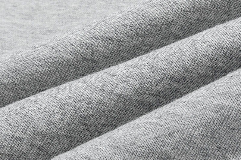 13DE MARZO Lace Edge Zip Hoodie Grey