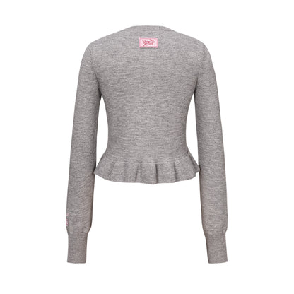 13DE MARZO RONRON Bear Ribbon Cardigan - 13DE MARZO