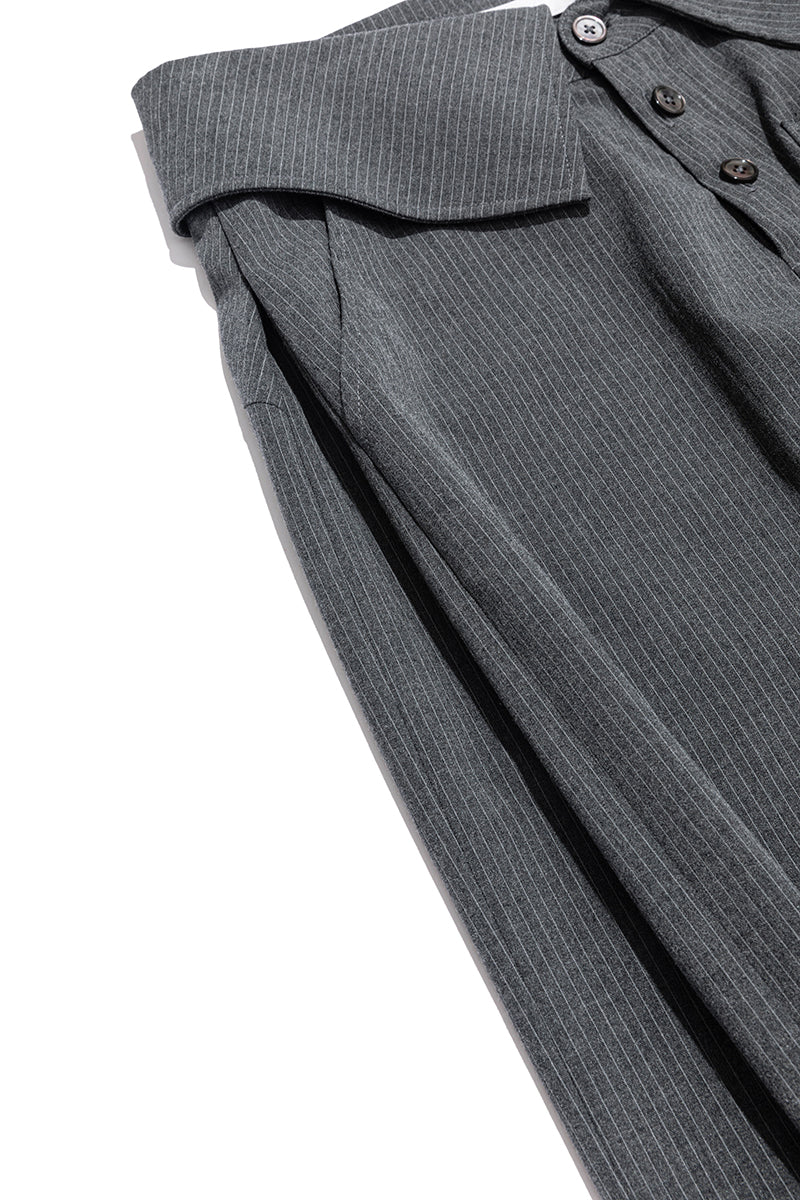 13DE MARZO Bear Shirt Casual Pants Grey