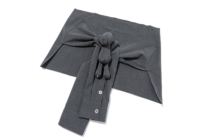 13DE MARZO Bear Shirt Casual Pants Grey