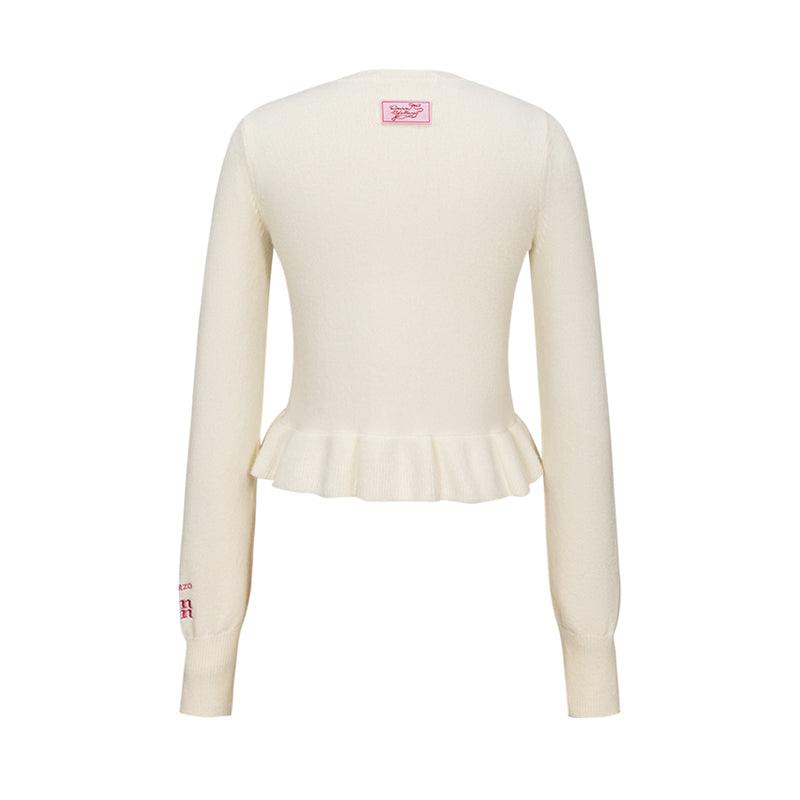 13DE MARZO RONRON Bear Ribbon Cardigan - 13DE MARZO