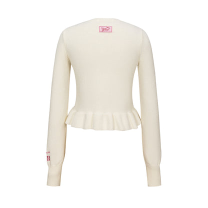 13DE MARZO RONRON Bear Ribbon Cardigan - 13DE MARZO