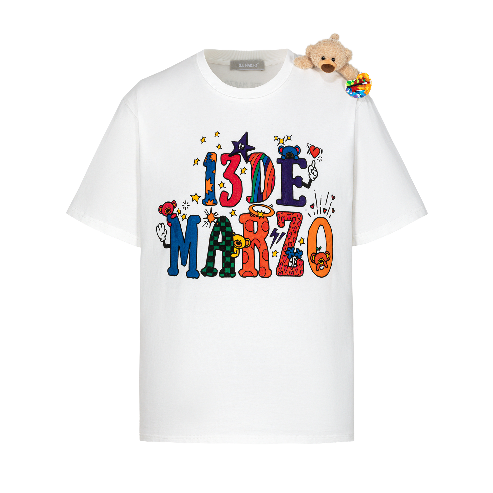 13DE MARZO DIY Colour-Fill T-Shirt