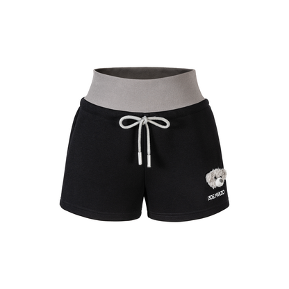 13DE MARZO Sports Shorts with Double Waistband Black - 13DE MARZO