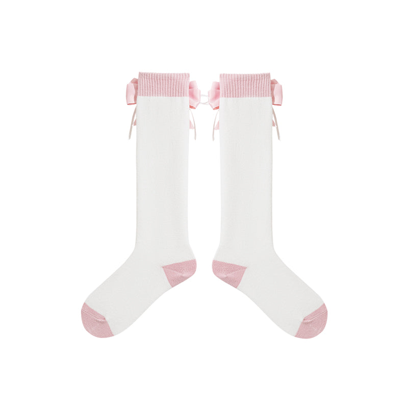13DE MARZO RONRON Bear Ribbon Socks - 13DE MARZO