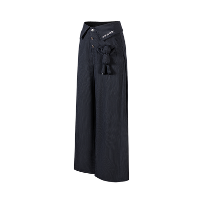 13DE MARZO Bear Shirt Casual Pants Navy Blue