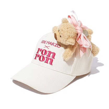 13DE MARZO RONRON Bear Ribbon Cap - 13DE MARZO