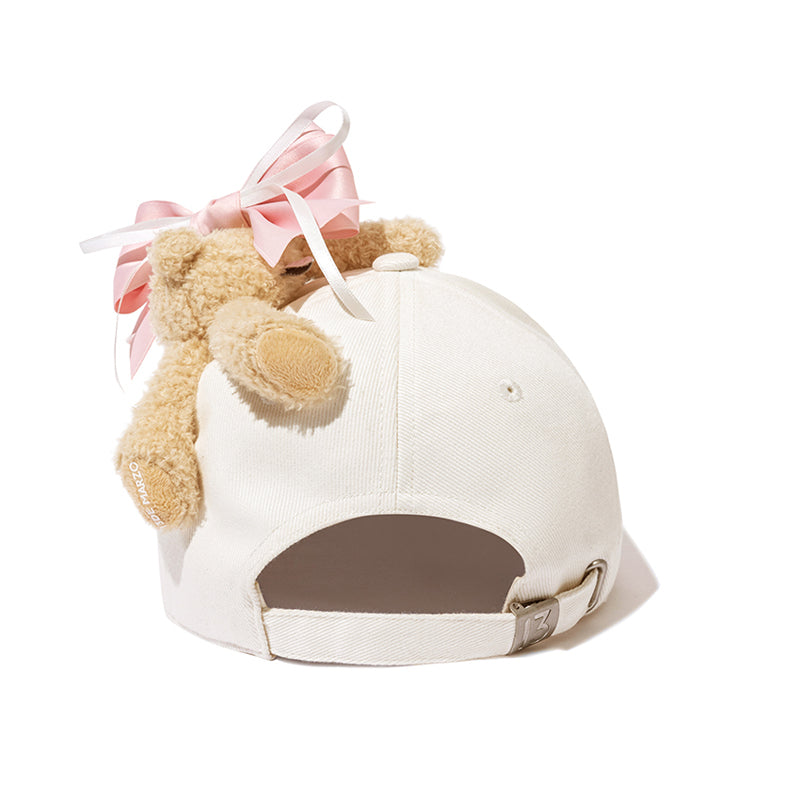 13DE MARZO RONRON Bear Ribbon Cap - 13DE MARZO