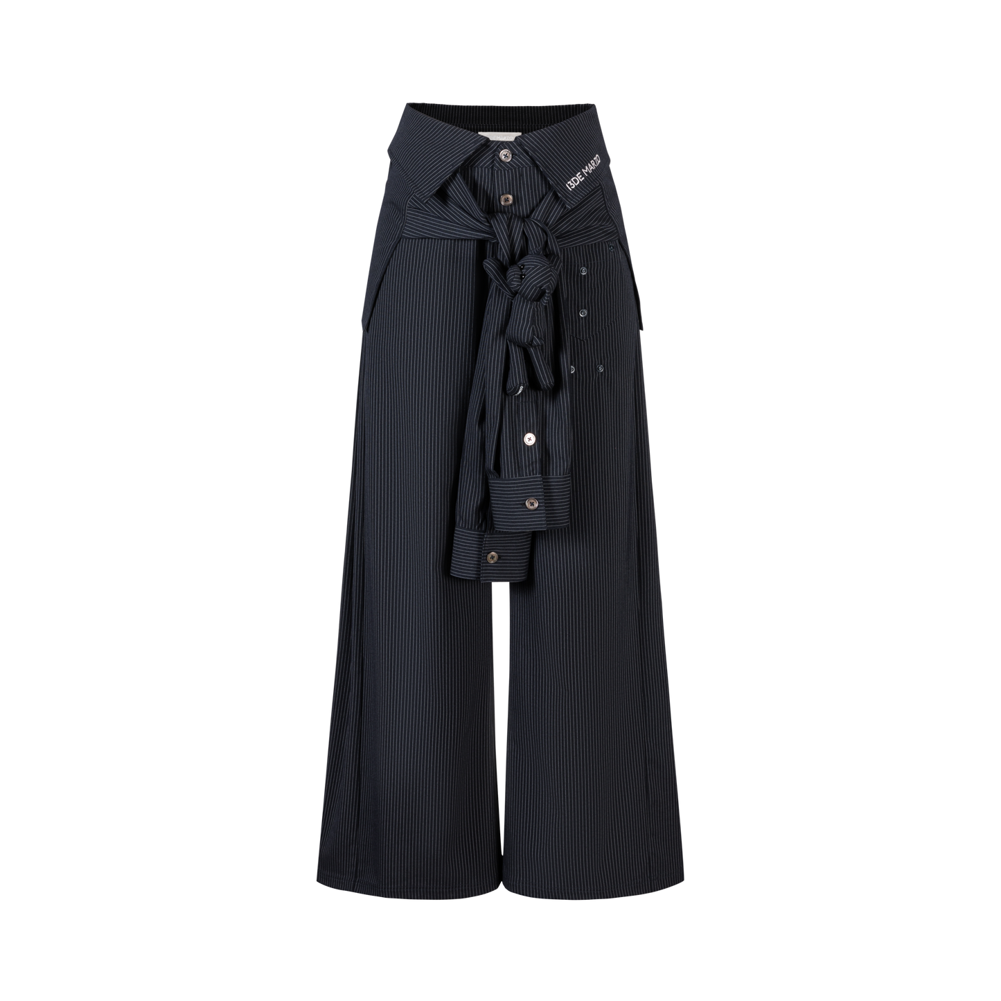 13DE MARZO Bear Shirt Casual Pants Navy Blue