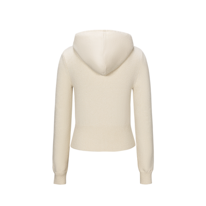 13DE MARZO Mini Logo Tight Sweater Almond