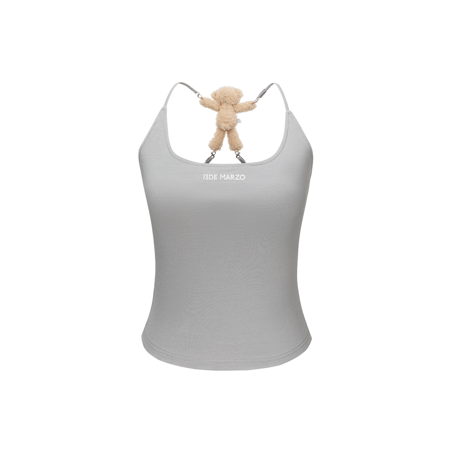 13DE MARZO Back Bear Harness Top Grey - 13DE MARZO