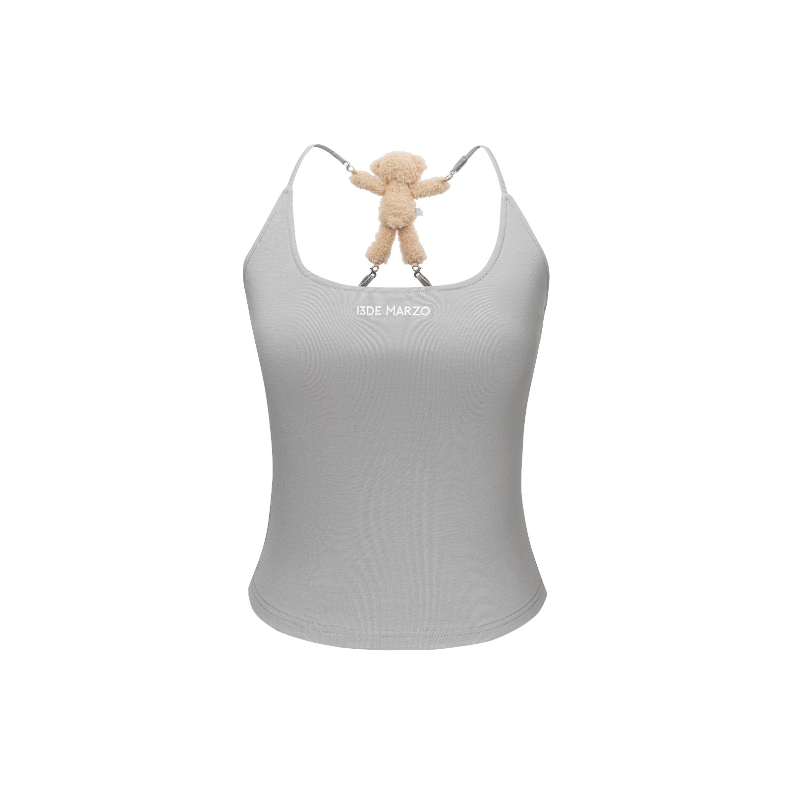 13DE MARZO Back Bear Harness Top Grey - 13DE MARZO