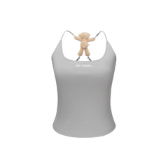 13DE MARZO Back Bear Harness Top Grey