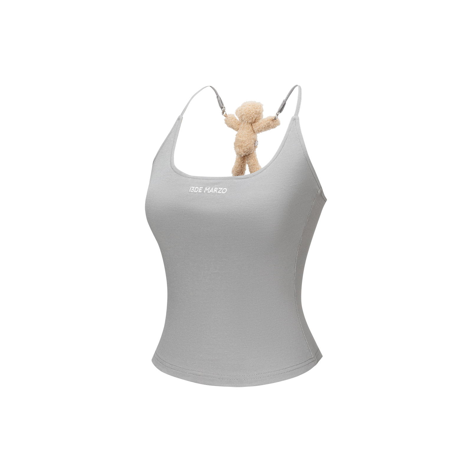 13DE MARZO Back Bear Harness Top Grey - 13DE MARZO