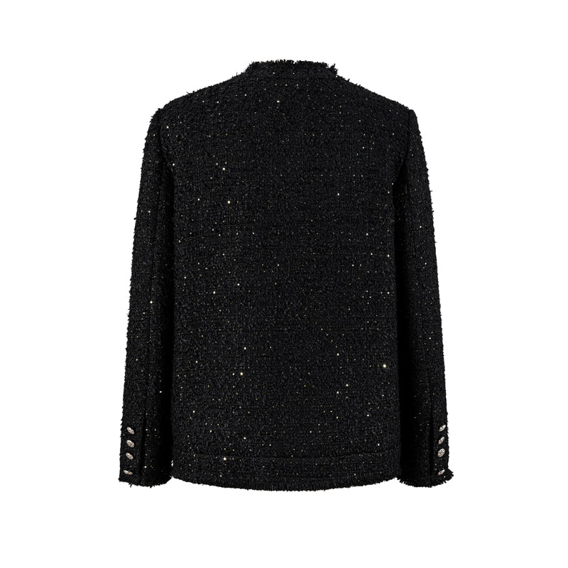 13DE MARZO Badge Vintage Chunky Wool Jacket - 13DE MARZO