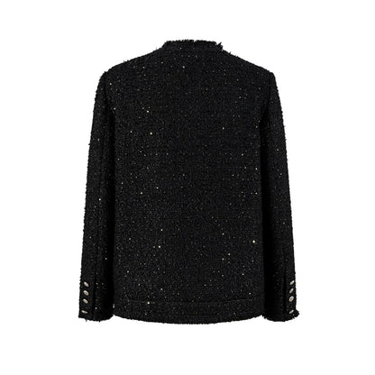 13DE MARZO Badge Vintage Chunky Wool Jacket - 13DE MARZO