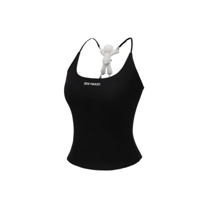 13DE MARZO Back Bear Harness Top Black - 13DE MARZO