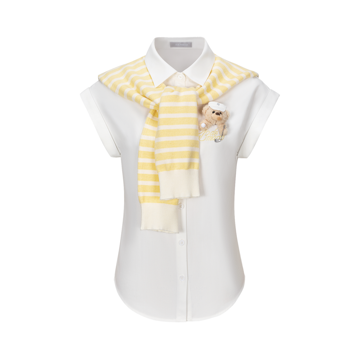 13DE MARZO Golf Shirt Two-Piece Set Yellow - 13DE MARZO