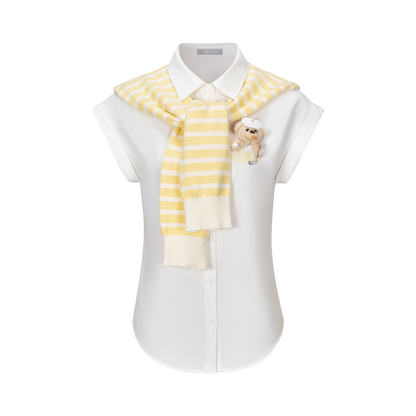 13DE MARZO Golf Shirt Two-Piece Set Yellow - 13DE MARZO