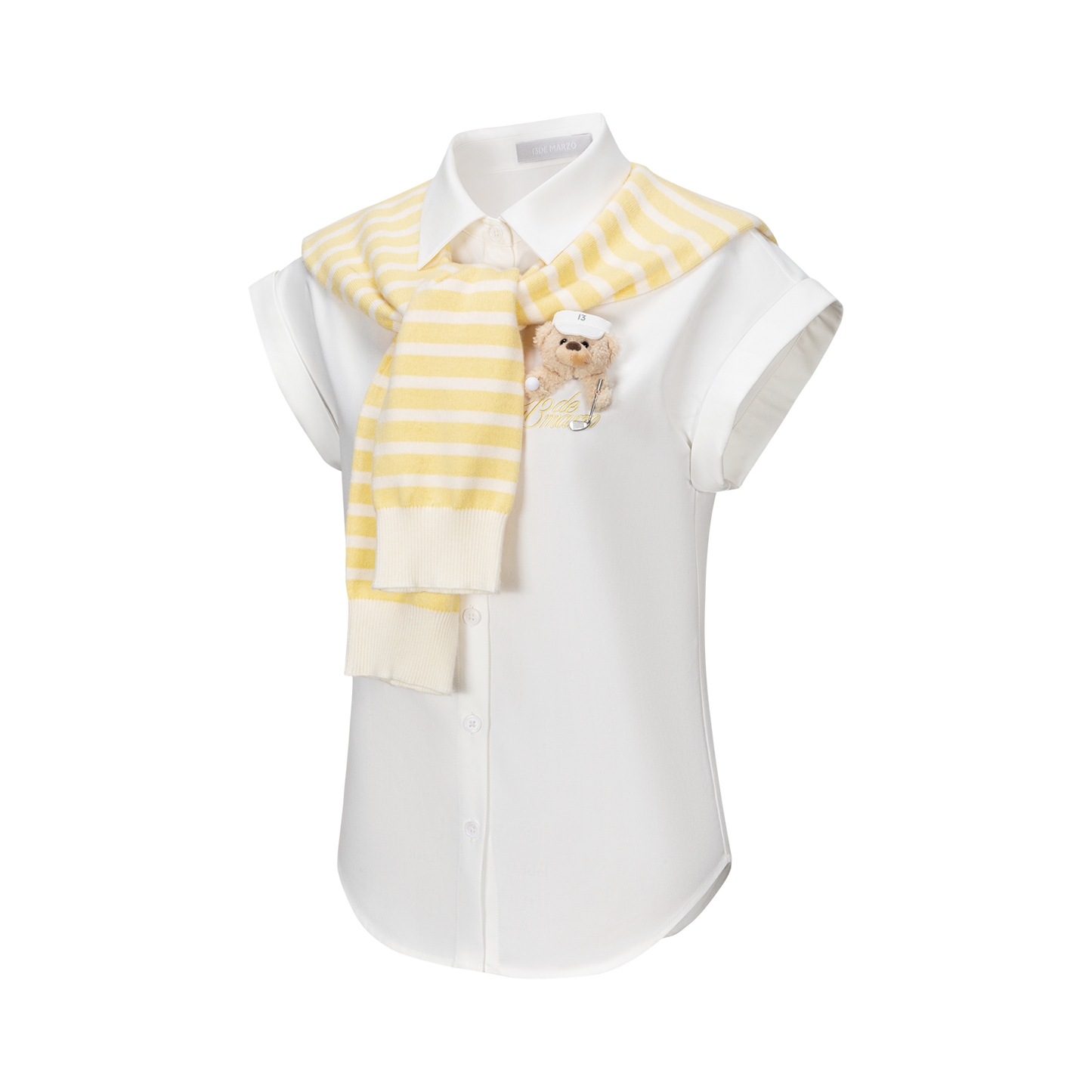 13DE MARZO Golf Shirt Two-Piece Set Yellow - 13DE MARZO