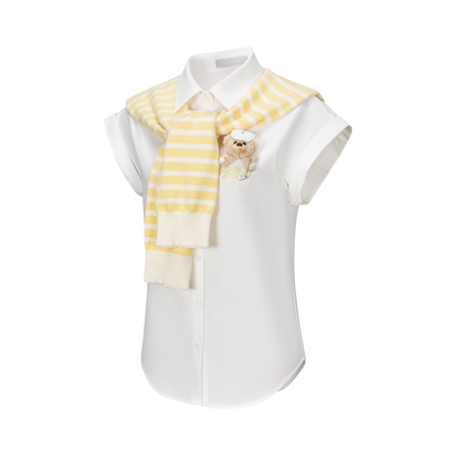 13DE MARZO Golf Shirt Two-Piece Set Yellow - 13DE MARZO