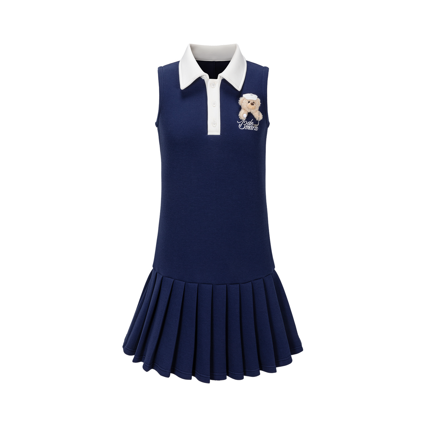 13DE MARZO Golf Bear Dress Navy Blue - 13DE MARZO