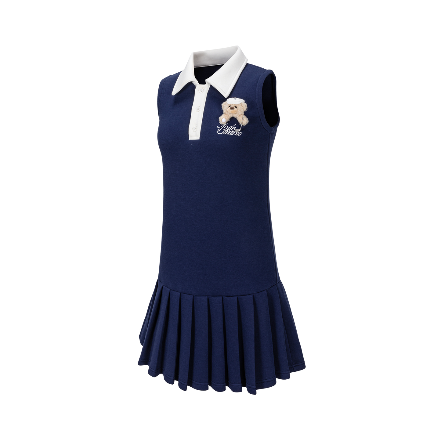 13DE MARZO Golf Bear Dress Navy Blue - 13DE MARZO