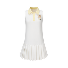 13DE MARZO Golf Bear Dress White