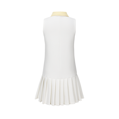 13DE MARZO Golf Bear Dress White - 13DE MARZO