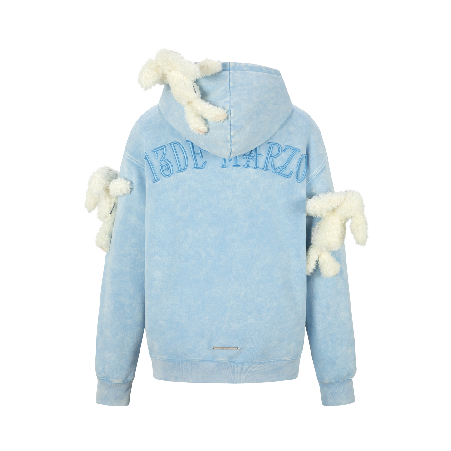 13DE MARZO Doozoo Washed Faded Hoodie