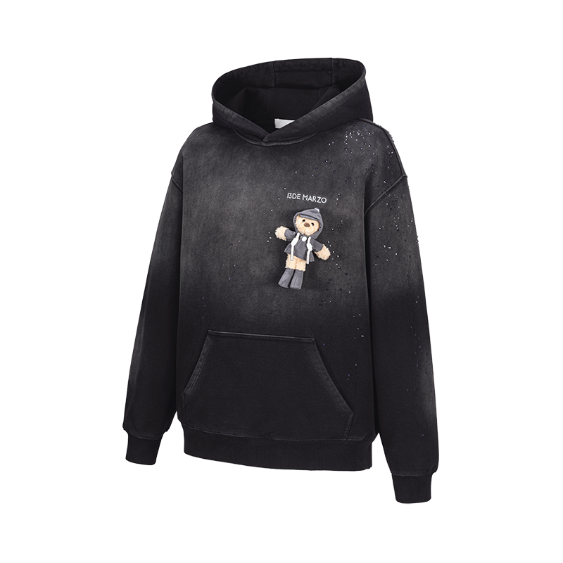 13DE MARZO Rainy Day Hoodie Black