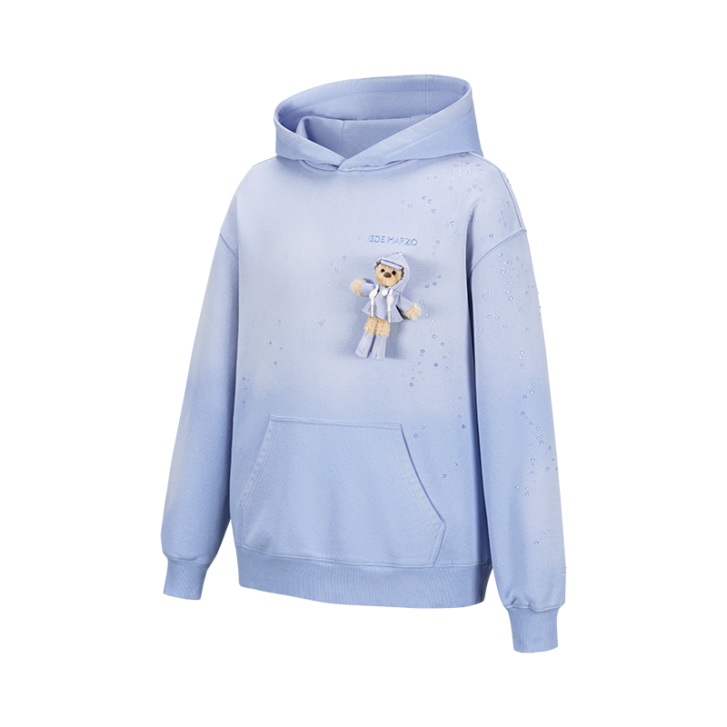 13DE MARZO Rainy Day Hoodie Blue