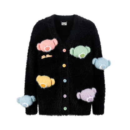 13DE MARZO Doozoo Pastel Bear Cardigan - 13DE MARZO