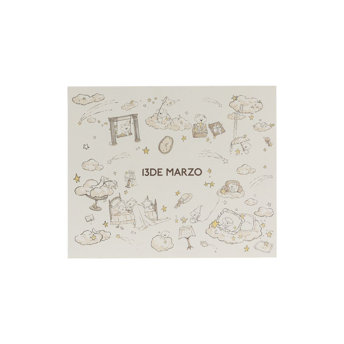 13DE MARZO Bear Plaid Hair Tie