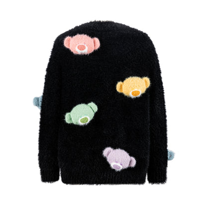 13DE MARZO Doozoo Pastel Bear Cardigan - 13DE MARZO