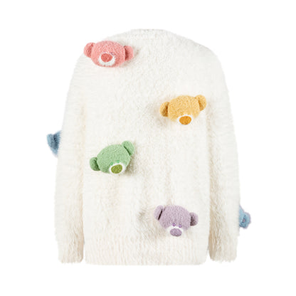 13DE MARZO Doozoo Pastel Bear Cardigan - 13DE MARZO