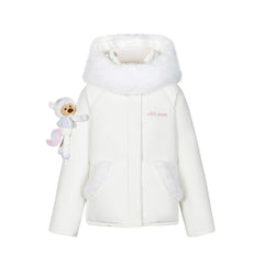 13DE MARZO Unicorn Bear Puffer Jacket