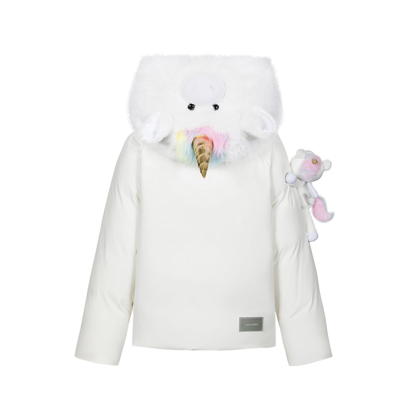 13DE MARZO Unicorn Bear Puffer Jacket - 13DE MARZO