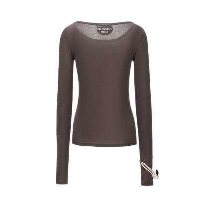 13DE MARZO Timeline Print Undershirt Dark Grey