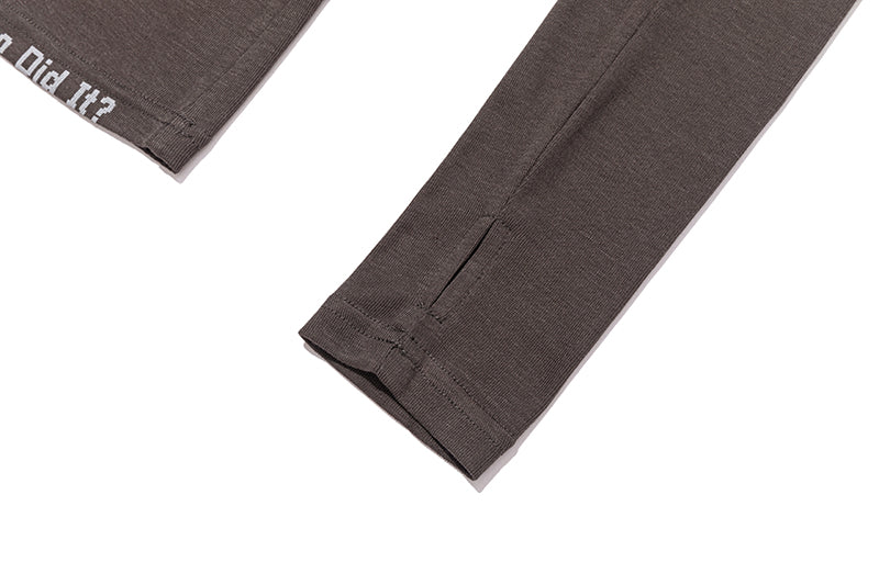 13DE MARZO Timeline Print Undershirt Dark Grey