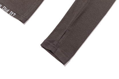 13DE MARZO Timeline Print Undershirt Dark Grey