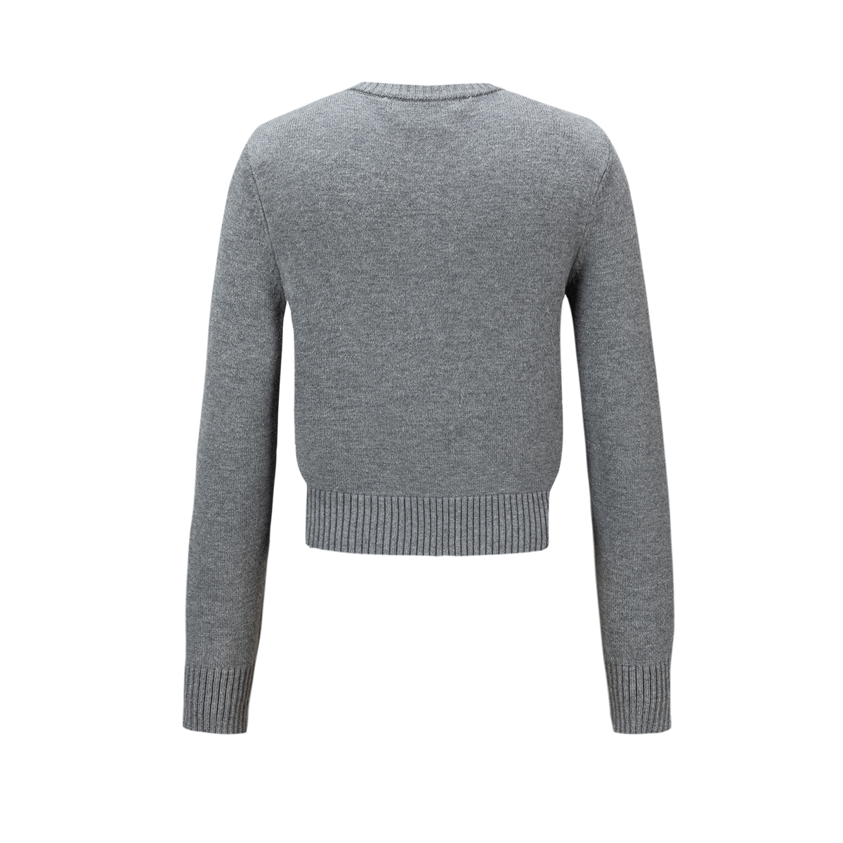 13DE MARZO Snow Bear Scarf  Knit Cardigan Grey