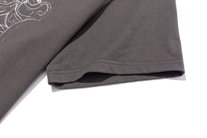 13DE MARZO Carousel Clown Bear T-shirt Grey