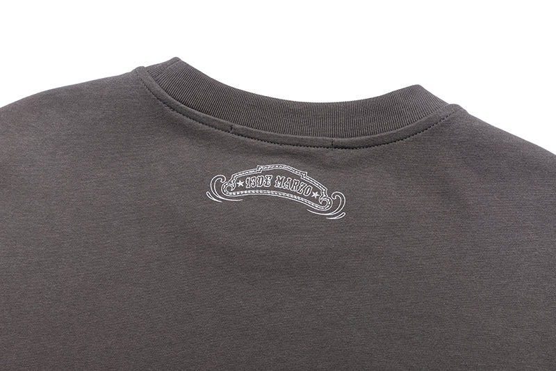 13DE MARZO Carousel Clown Bear T-shirt Grey